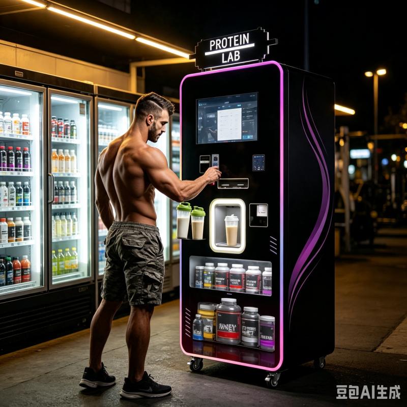 Nutrition Fitness Center - 단백질 쉐이크 자판기 맞춤형 스마트 영양