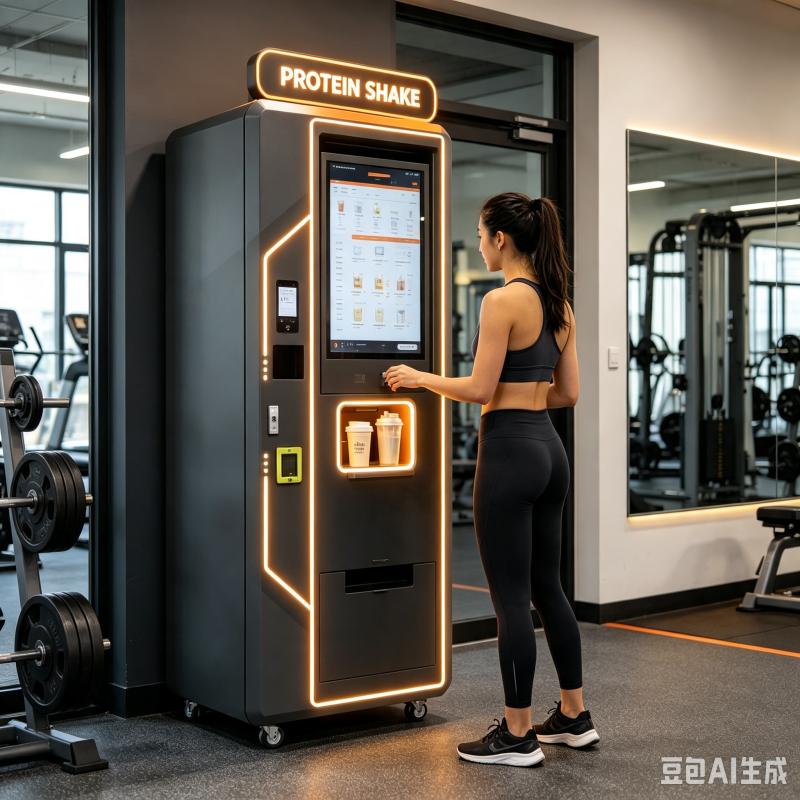 Nutrition Fitness Center - 자동 단백질 쉐이크 자판기 맞춤형 지능형