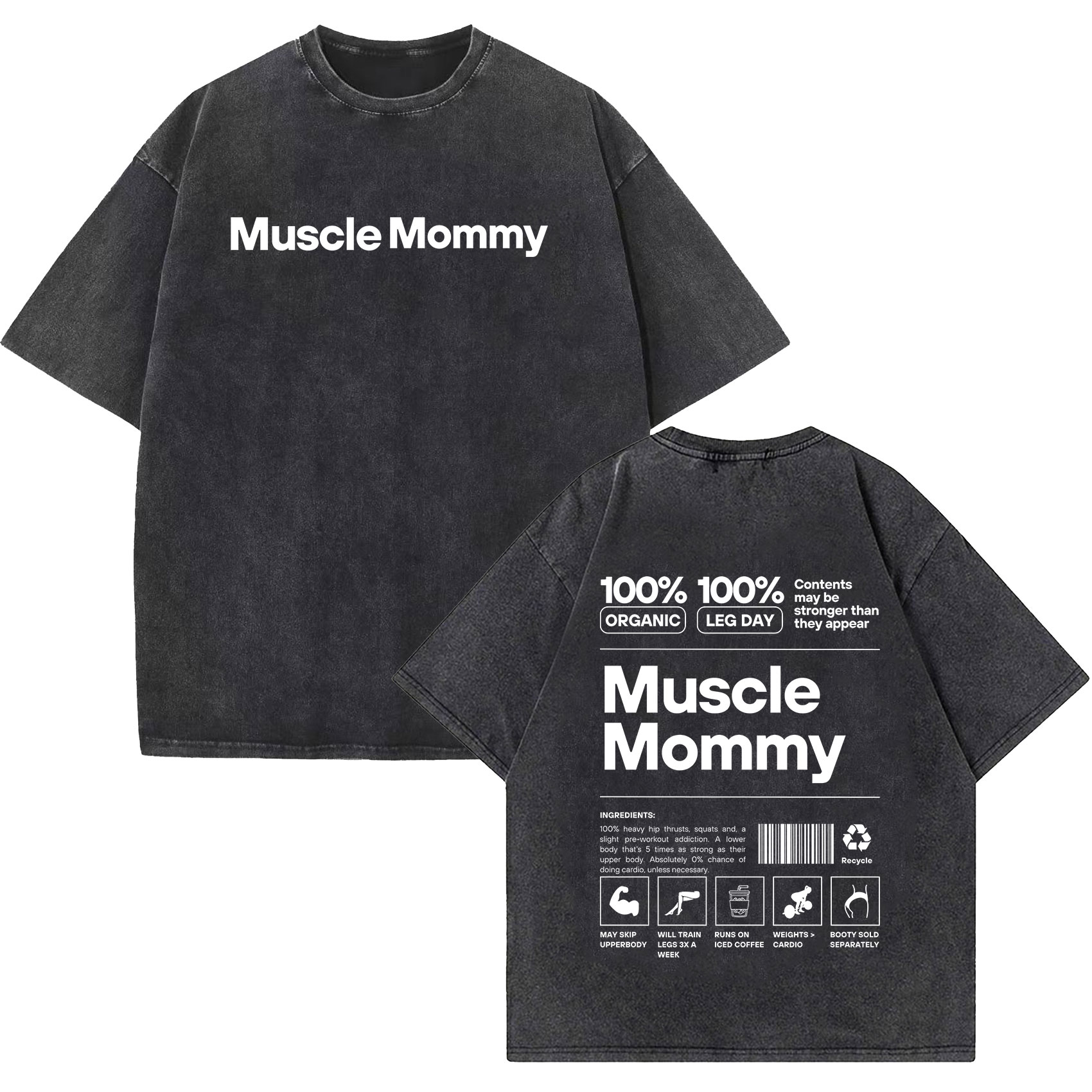 빈티지 애시드 워싱 디스트레스드 반팔 티셔츠 유니섹스  - Nutrition Fitness Gym 리뷰 및 가격